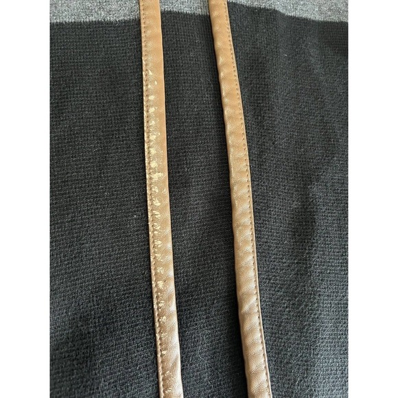 Charter Club Women’s Sweater Cardigan Open Color Block Cotton Pocket Medium - Picture 6 of 9